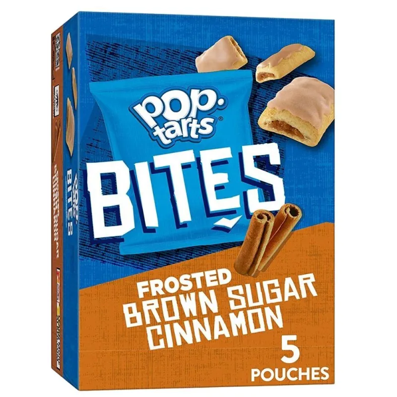Pop Tarts Bites Frosted Brown Sugar Cinnamon, gefüllte Kekse mit Zimt in einer 200g Packung (5x40g)